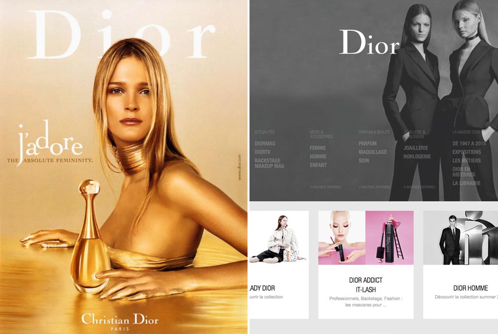 dior le site contre une pub